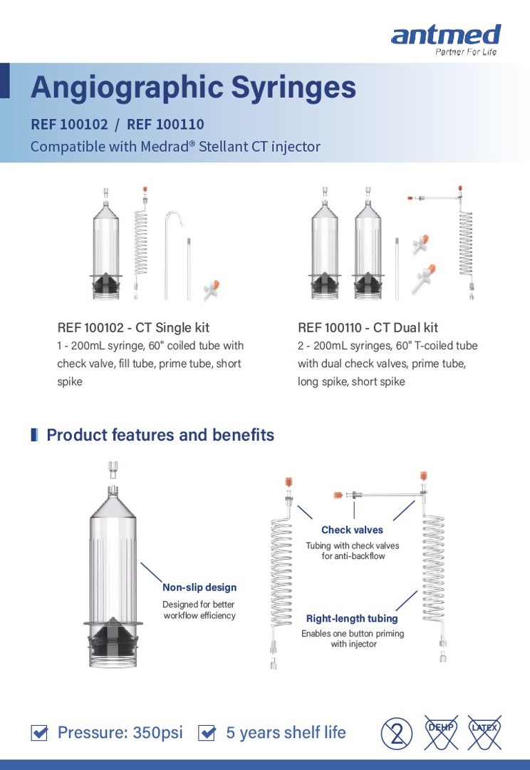 Bayer/MEDRAD® Stellant single and dual contrast syringe kits available
